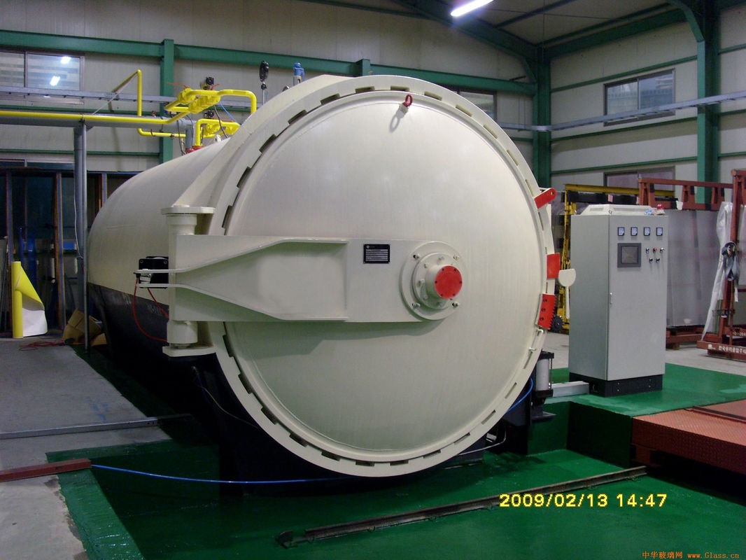 Autoclave de stratification en verre avec la porte d'ouverture électrique de pression hydraulique pour le verre feuilleté