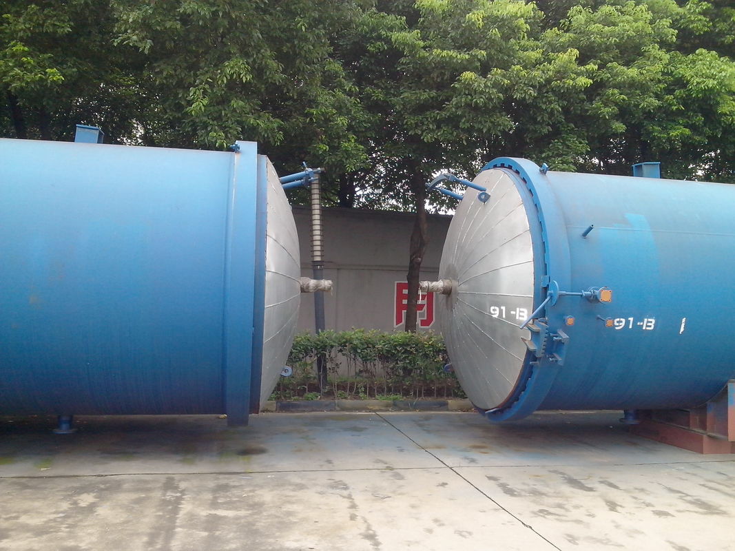 Autoclave en caoutchouc en bois d'industrie du verre pour le traitement en bois, la vulcanisation en caoutchouc et la stratification en verre